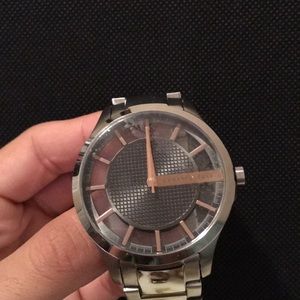 Brand new gunmetal/silver Armani Exchange watch